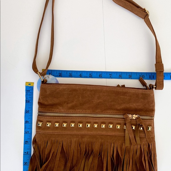 Brown Fringe Crossbody Bag - Picture 10 of 11